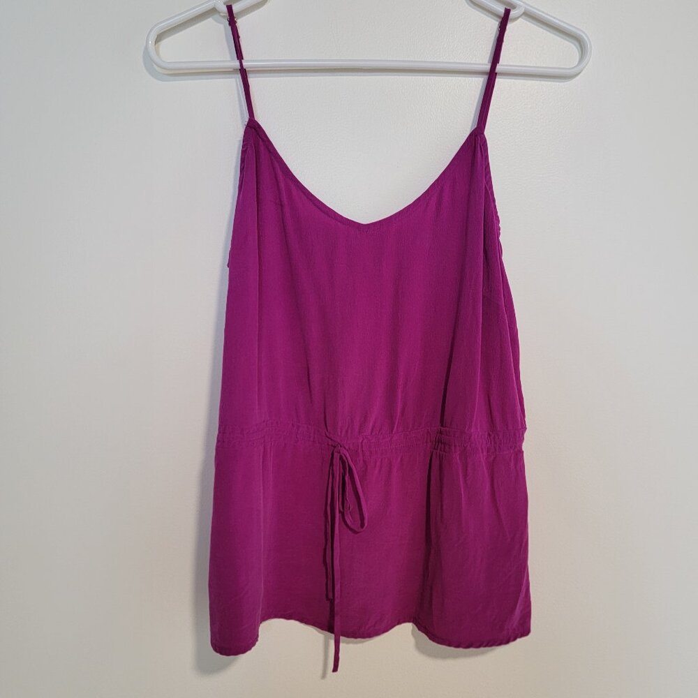 Twelfth Street By Cynthia Vincent 100% Silk Tank Pink Small